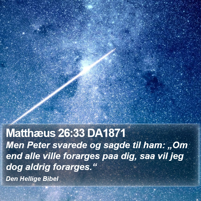 Matthæus 26:33 DA1871 Bible Study