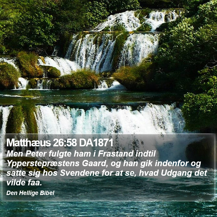 Matthæus 26:58 DA1871 Bible Study