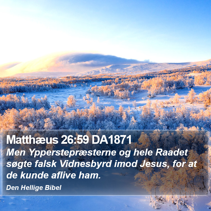 Matthæus 26:59 DA1871 Bible Study