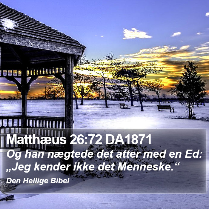 Matthæus 26:72 DA1871 Bible Study