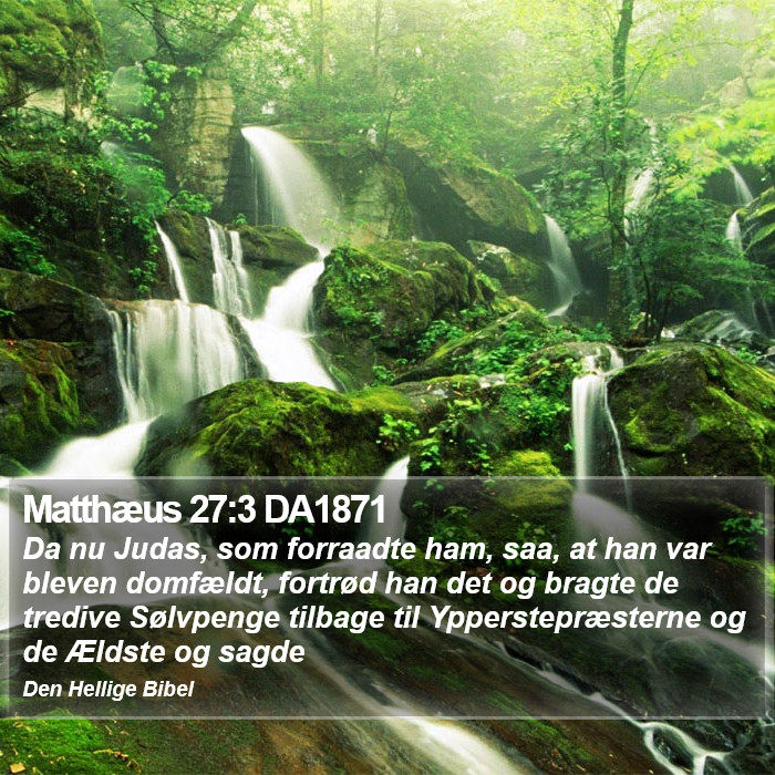 Matthæus 27:3 DA1871 Bible Study