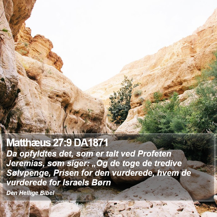 Matthæus 27:9 DA1871 Bible Study