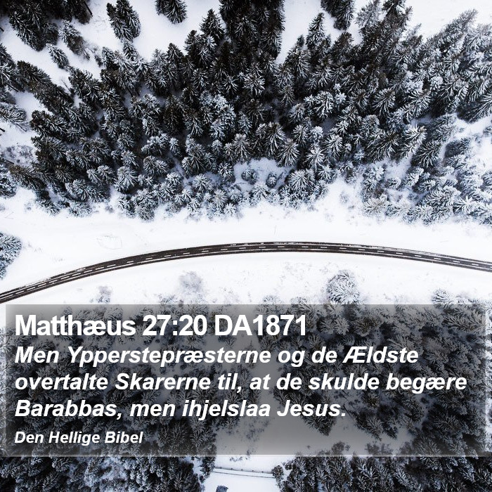 Matthæus 27:20 DA1871 Bible Study