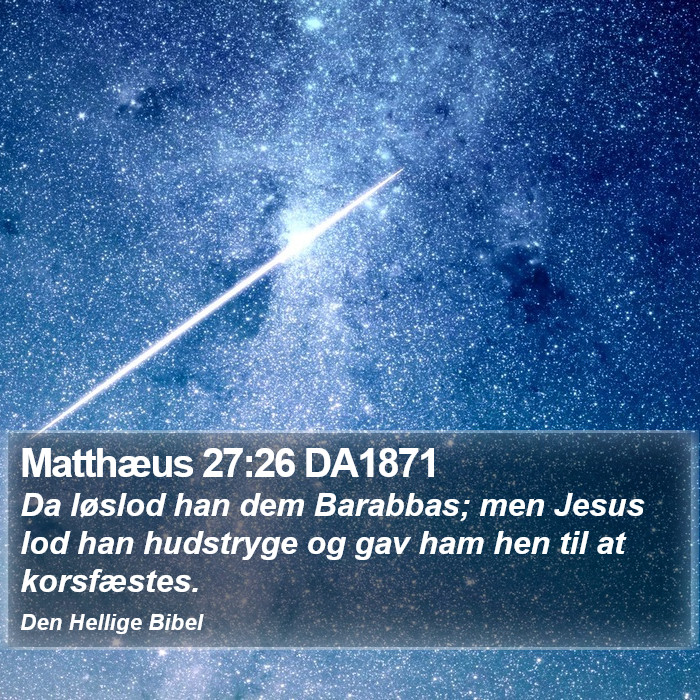 Matthæus 27:26 DA1871 Bible Study