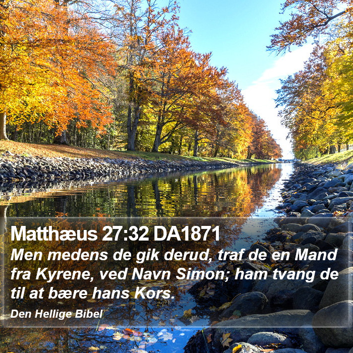 Matthæus 27:32 DA1871 Bible Study