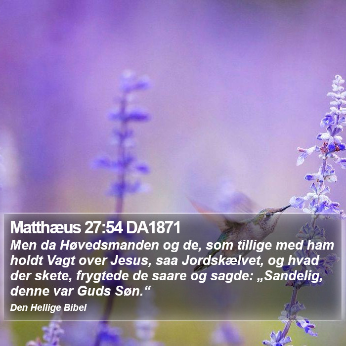 Matthæus 27:54 DA1871 Bible Study