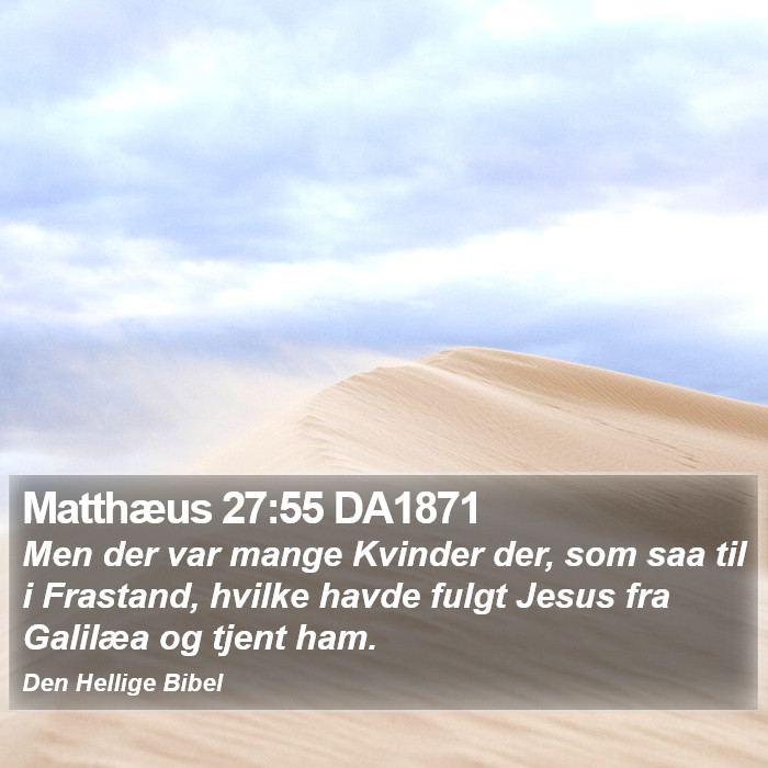 Matthæus 27:55 DA1871 Bible Study