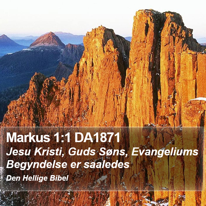 Markus 1:1 DA1871 Bible Study