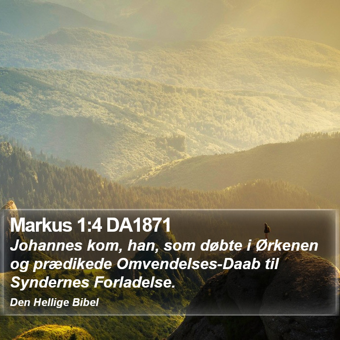 Markus 1:4 DA1871 Bible Study