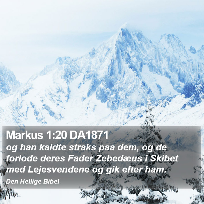 Markus 1:20 DA1871 Bible Study