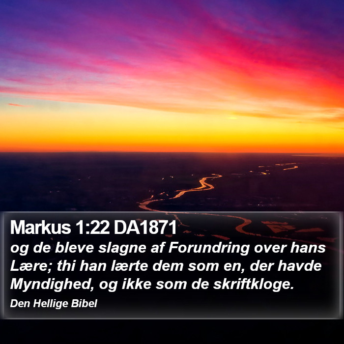 Markus 1:22 DA1871 Bible Study