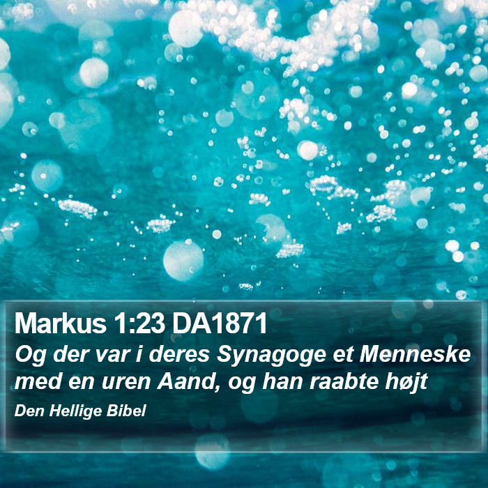 Markus 1:23 DA1871 Bible Study