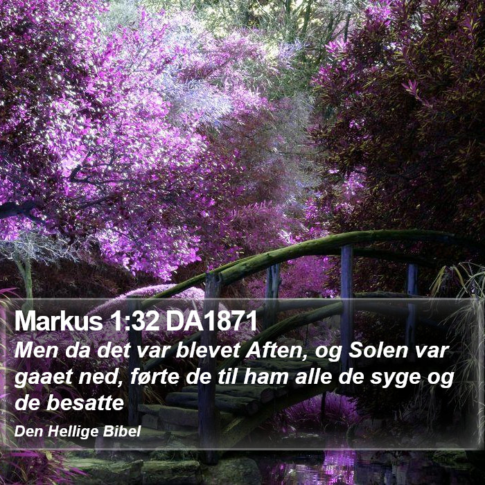 Markus 1:32 DA1871 Bible Study