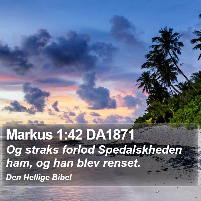 Markus 1:42 DA1871 Bible Study