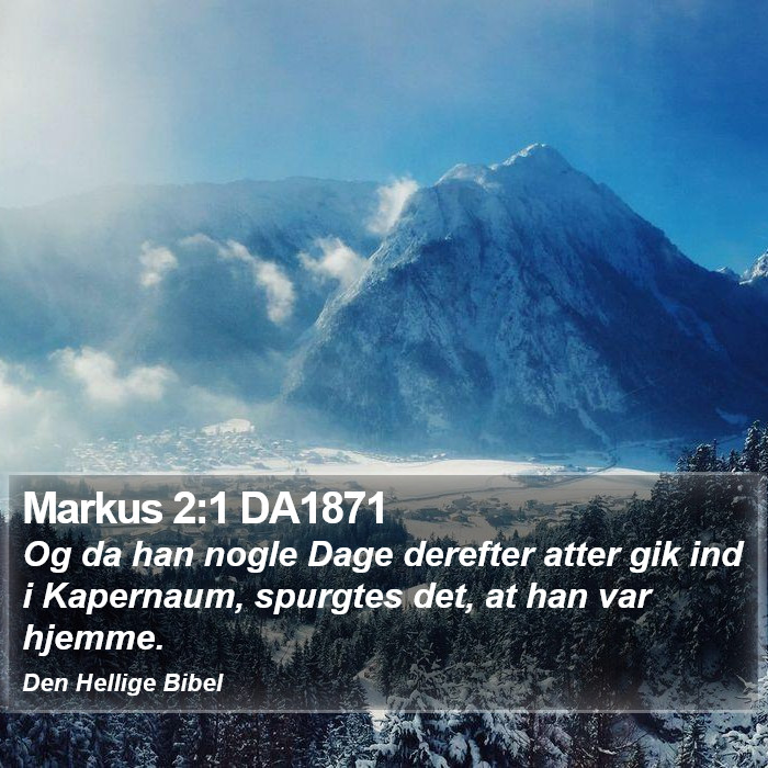 Markus 2:1 DA1871 Bible Study