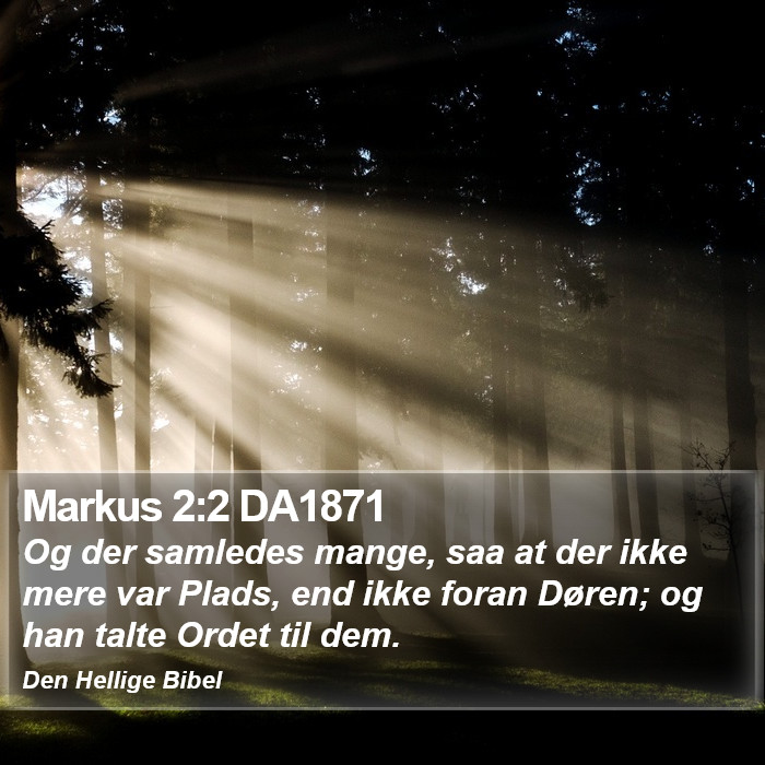 Markus 2:2 DA1871 Bible Study