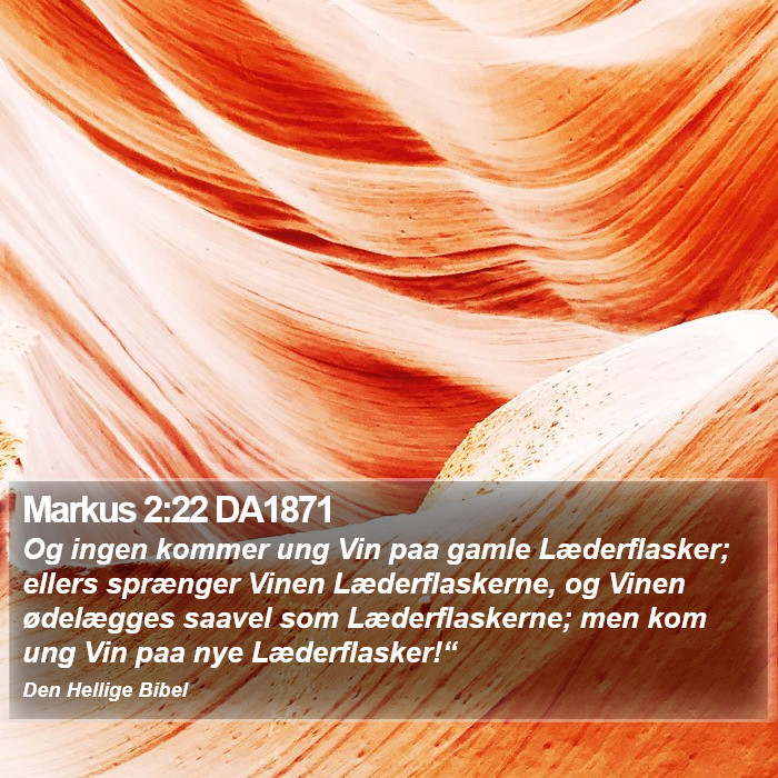 Markus 2:22 DA1871 Bible Study