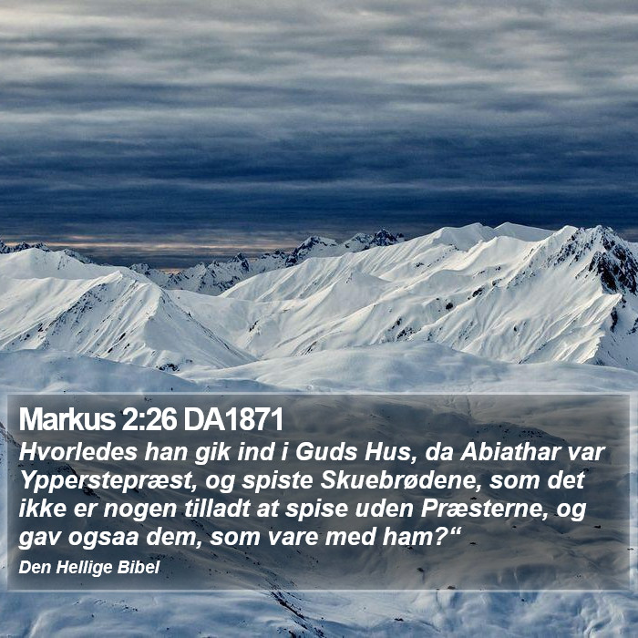 Markus 2:26 DA1871 Bible Study