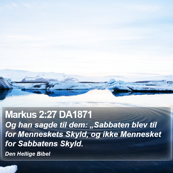 Markus 2:27 DA1871 Bible Study