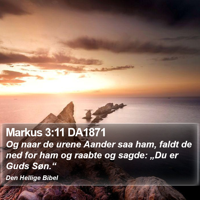 Markus 3:11 DA1871 Bible Study