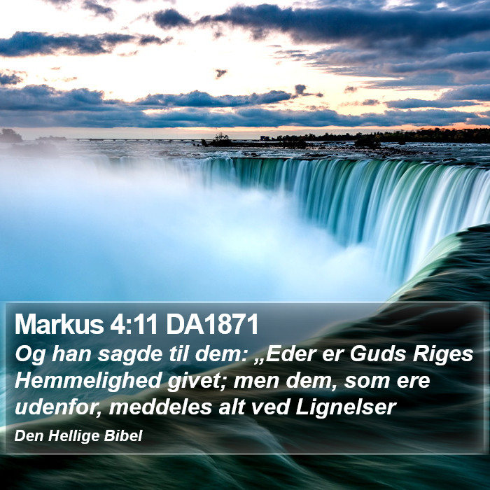 Markus 4:11 DA1871 Bible Study