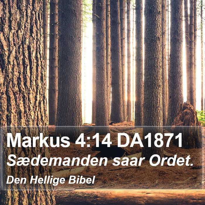 Markus 4:14 DA1871 Bible Study