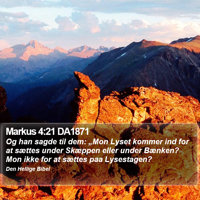 Markus 4:21 DA1871 Bible Study