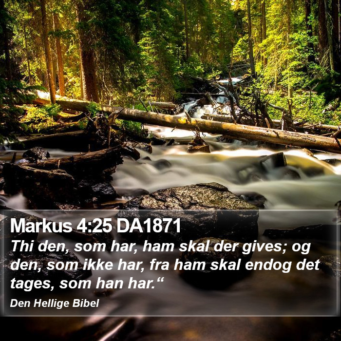 Markus 4:25 DA1871 Bible Study