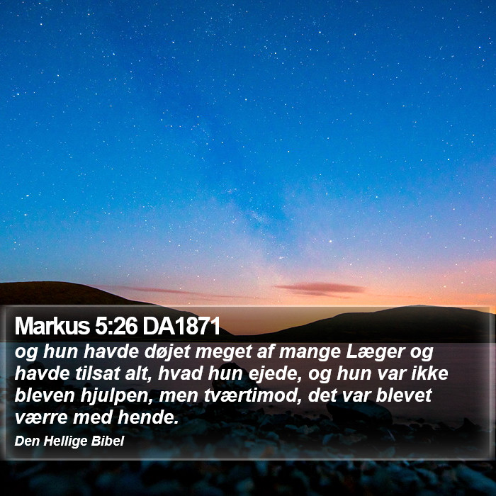 Markus 5:26 DA1871 Bible Study