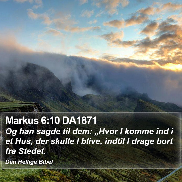 Markus 6:10 DA1871 Bible Study