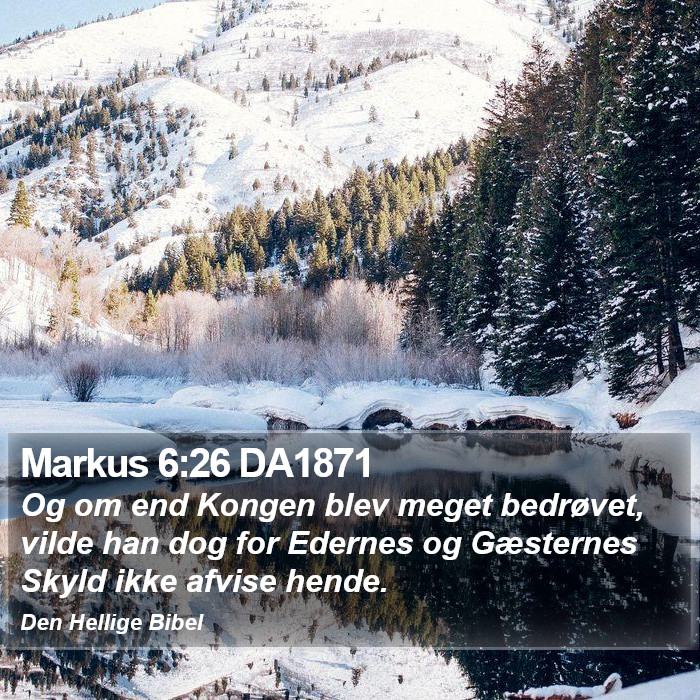 Markus 6:26 DA1871 Bible Study