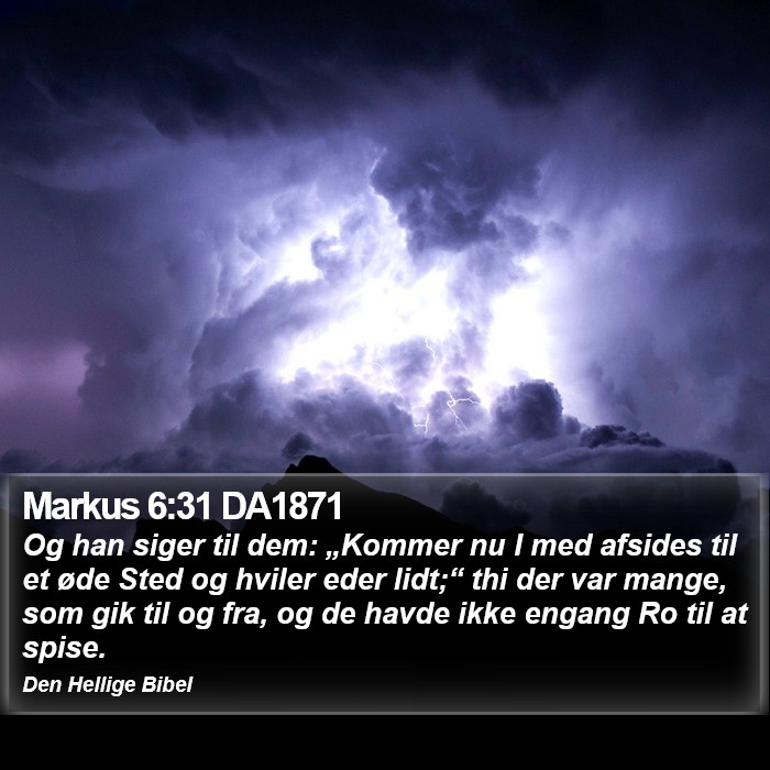 Markus 6:31 DA1871 Bible Study