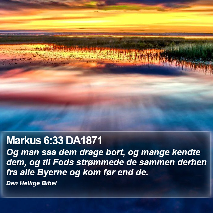 Markus 6:33 DA1871 Bible Study