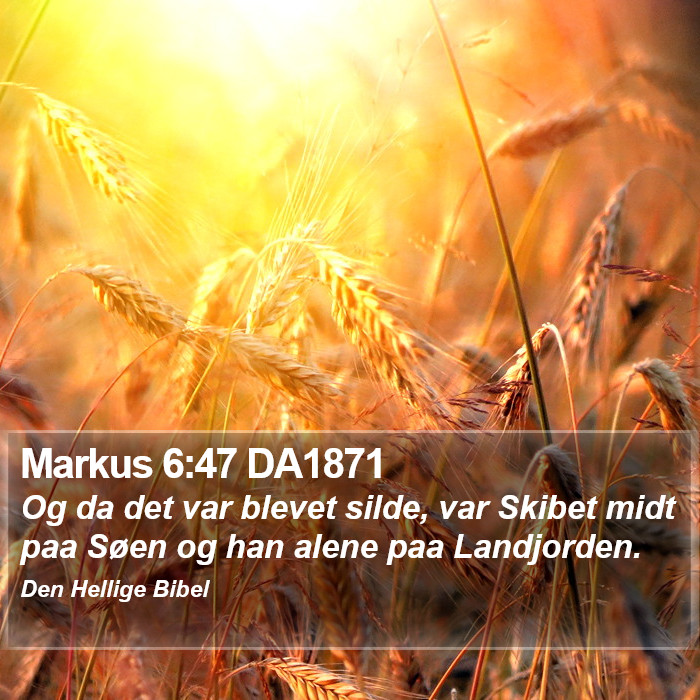 Markus 6:47 DA1871 Bible Study