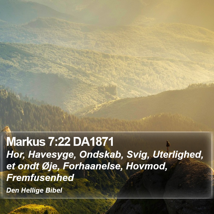 Markus 7:22 DA1871 Bible Study