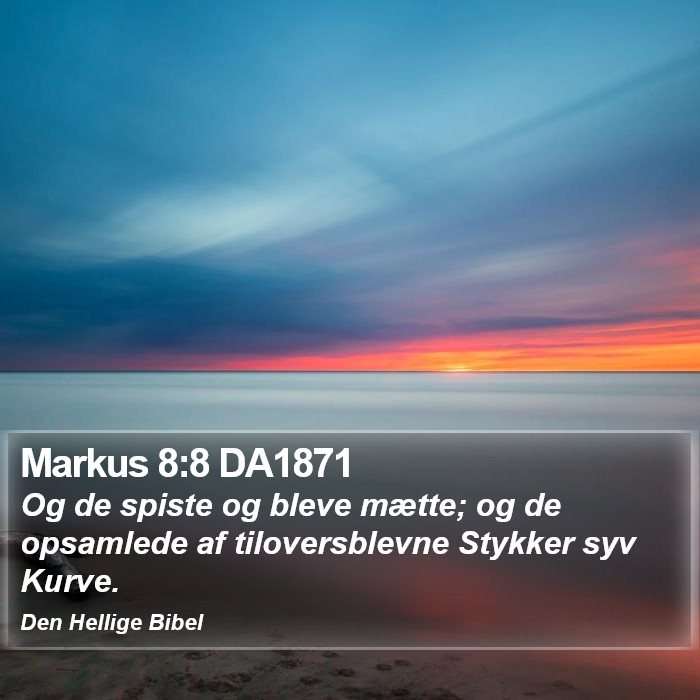 Markus 8:8 DA1871 Bible Study