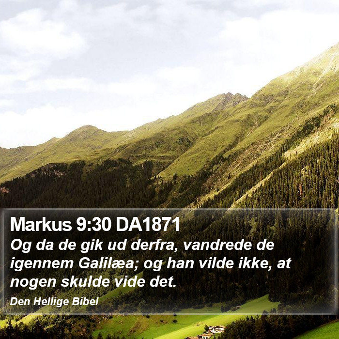 Markus 9:30 DA1871 Bible Study