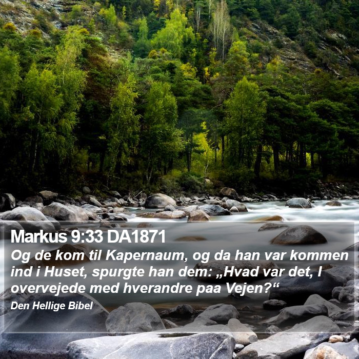 Markus 9:33 DA1871 Bible Study