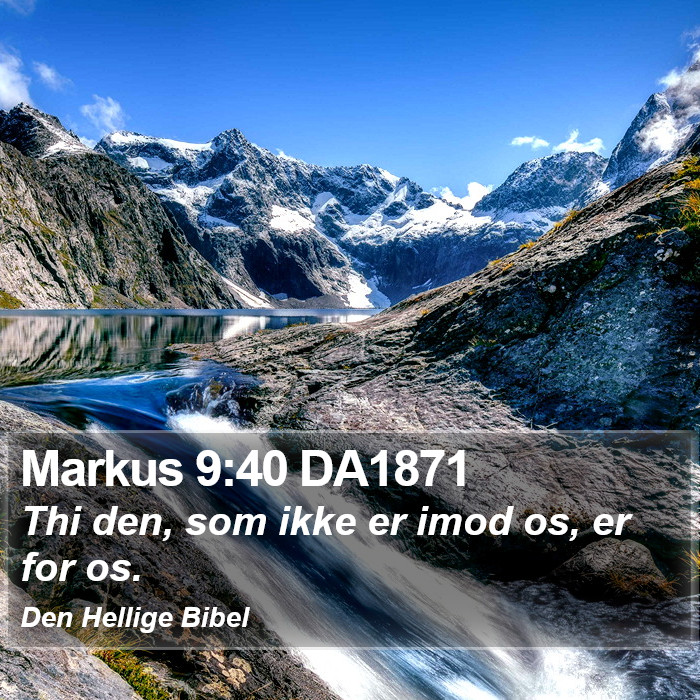 Markus 9:40 DA1871 Bible Study