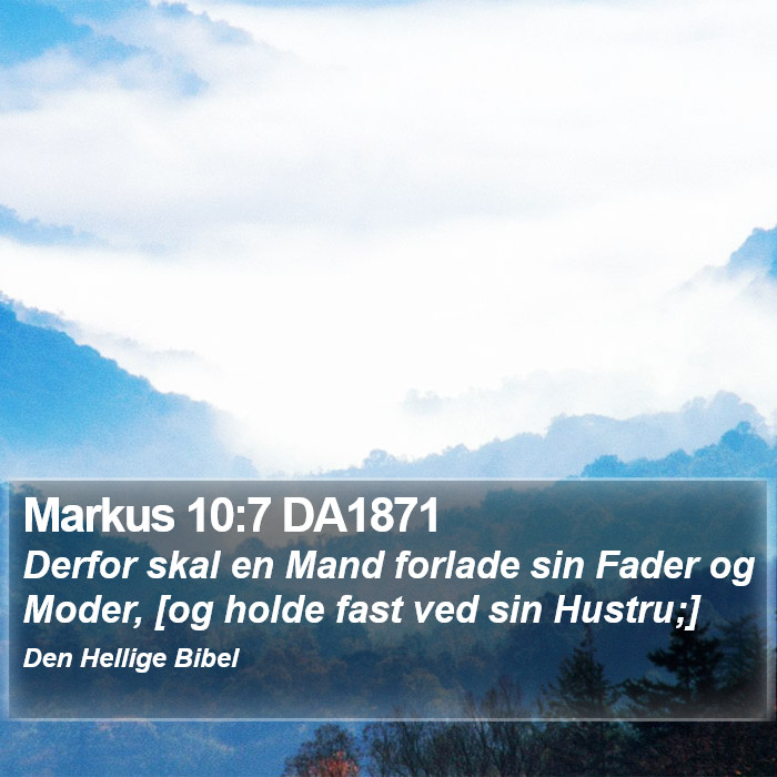 Markus 10:7 DA1871 Bible Study