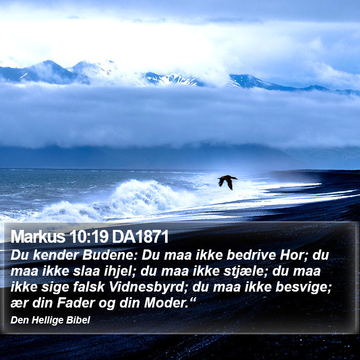 Markus 10:19 DA1871 Bible Study