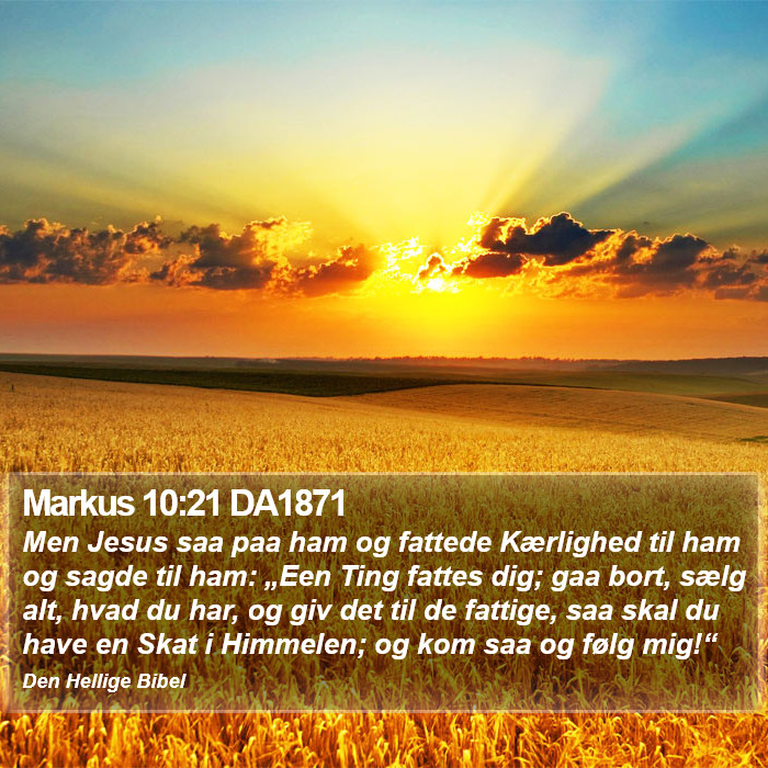 Markus 10:21 DA1871 Bible Study