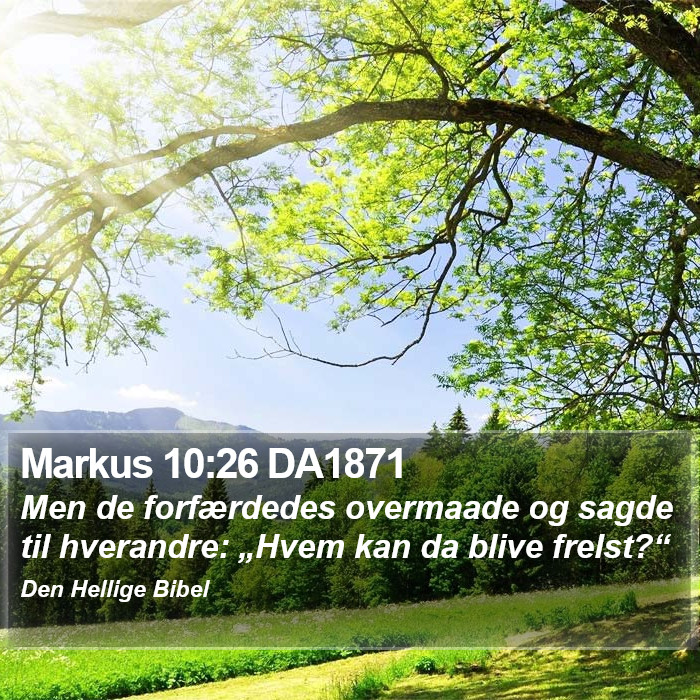 Markus 10:26 DA1871 Bible Study