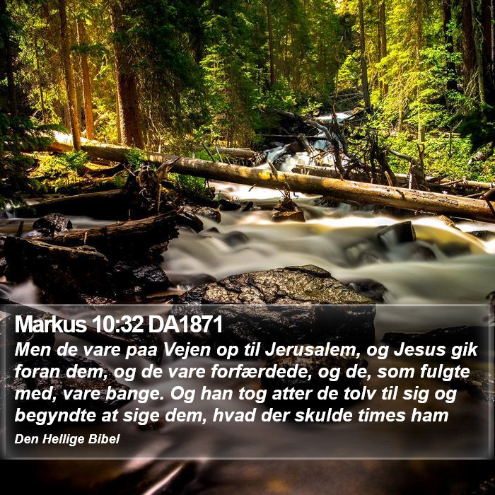 Markus 10:32 DA1871 Bible Study