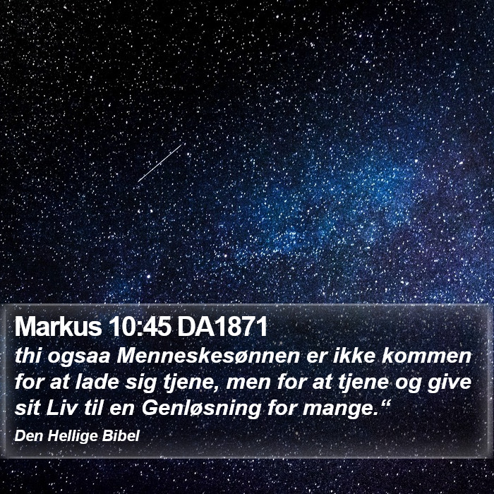 Markus 10:45 DA1871 Bible Study