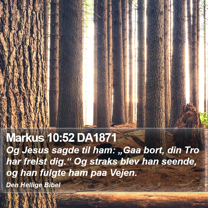 Markus 10:52 DA1871 Bible Study