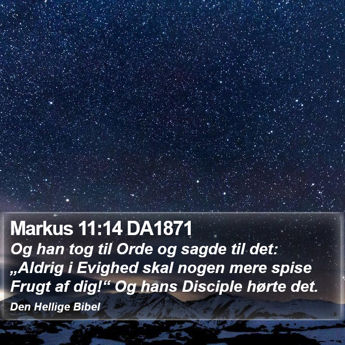Markus 11:14 DA1871 Bible Study