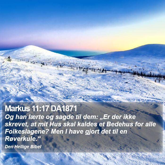 Markus 11:17 DA1871 Bible Study