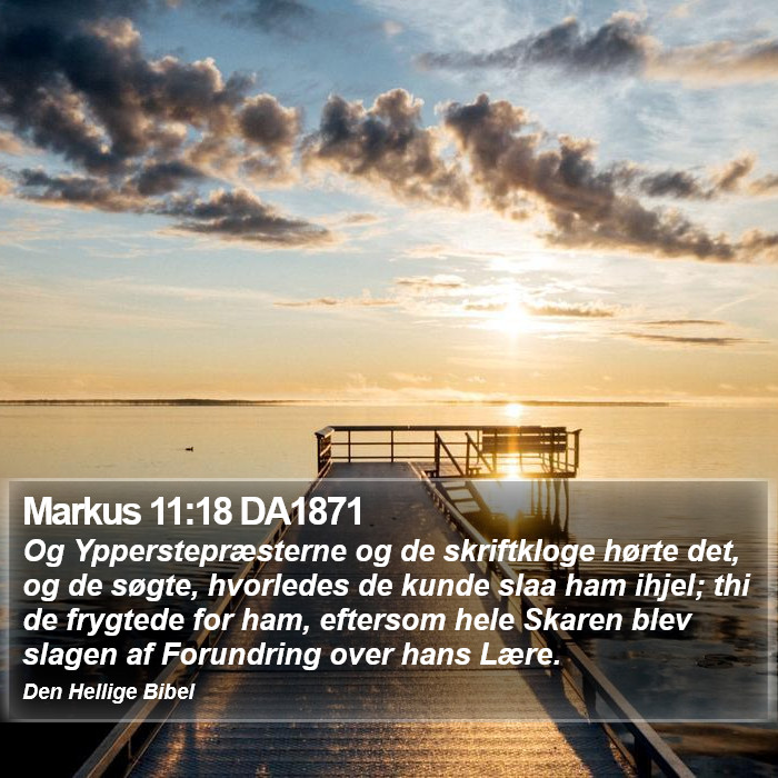 Markus 11:18 DA1871 Bible Study