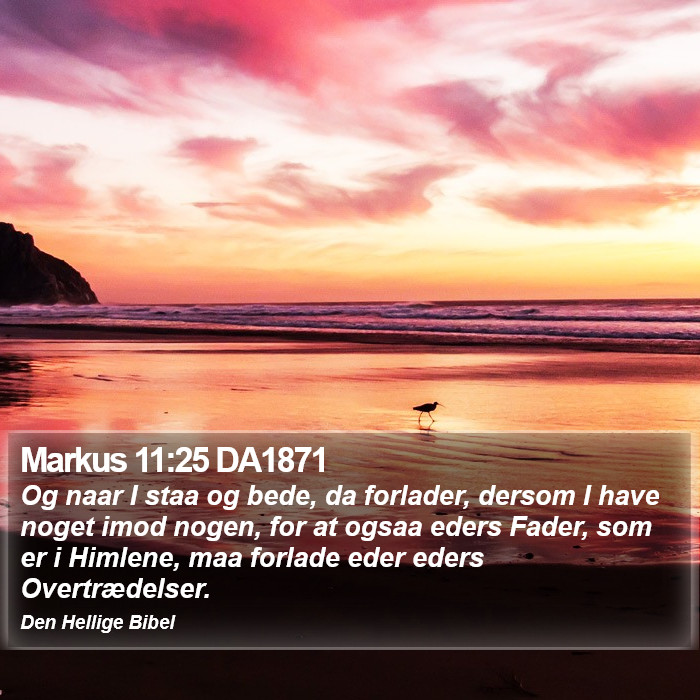 Markus 11:25 DA1871 Bible Study